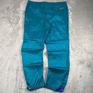 Vintage Columbia Windbreaker Pants Mens M Teal Purple 90s Outdoor Nylon